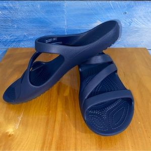 NWOT Crocs Kadee Li Sandal Navy Blue Size 8